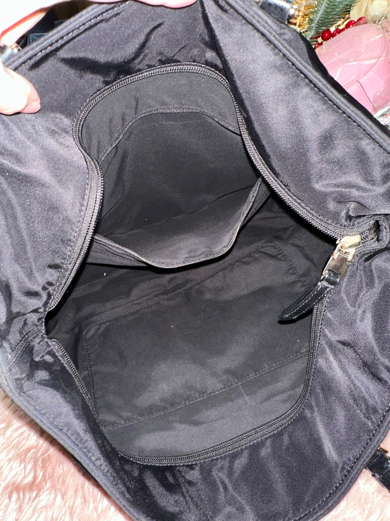 ORIG Preloved Kate Spade KS Taylor Medium Tote Nylon Black Bag