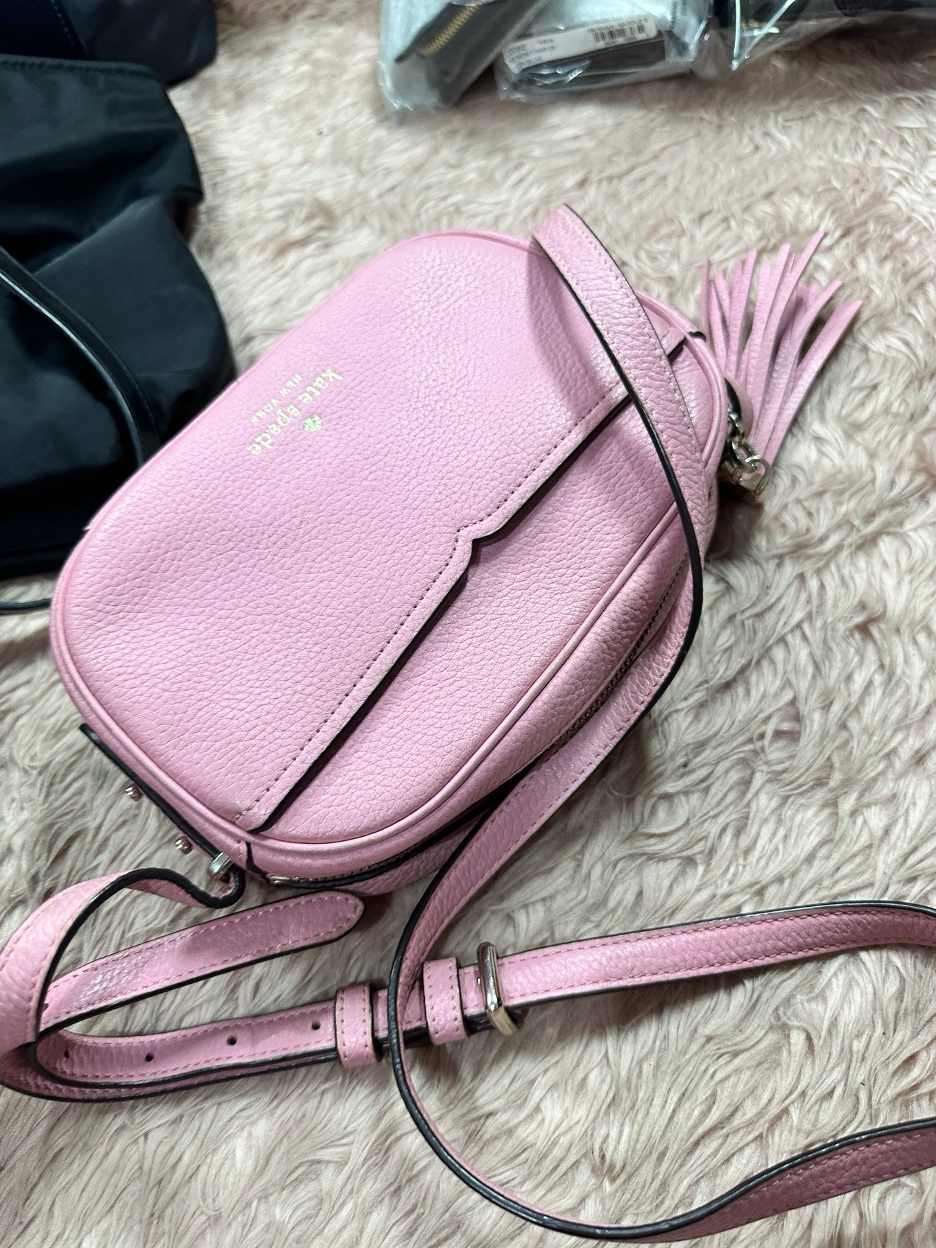 ORIG Preloved Kate Spade KS Kourtney Camera Bag Pink