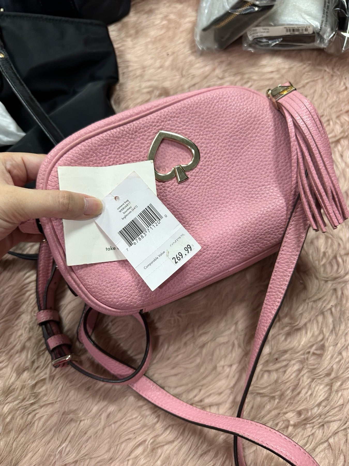 ORIG Preloved Kate Spade KS Kourtney Camera Bag Pink