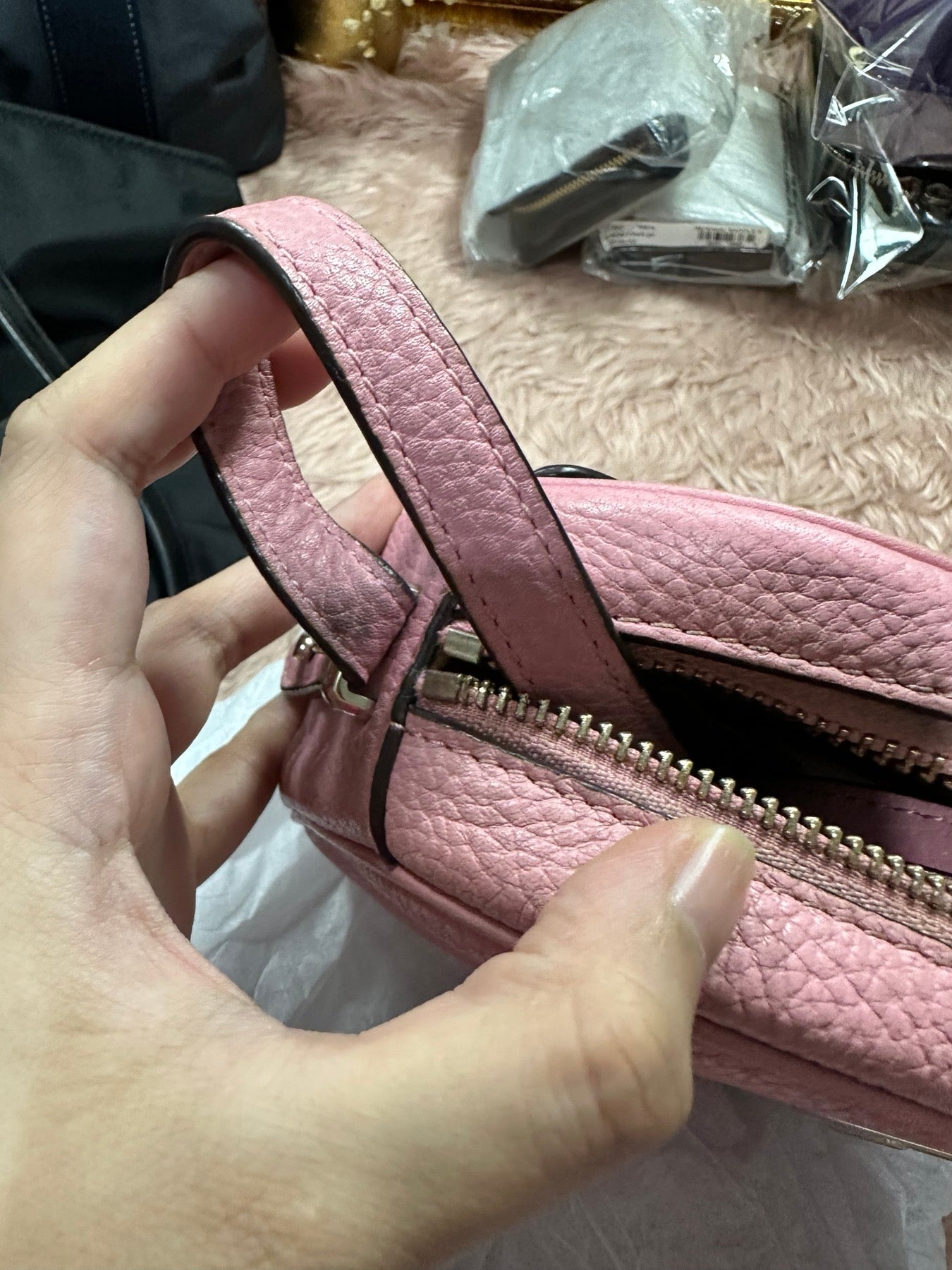 ORIG Preloved Kate Spade KS Kourtney Camera Bag Pink