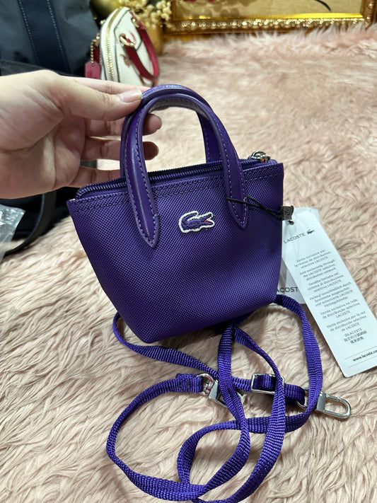 ORIG Preloved Lacoste Micro Concept Small Bag Purple