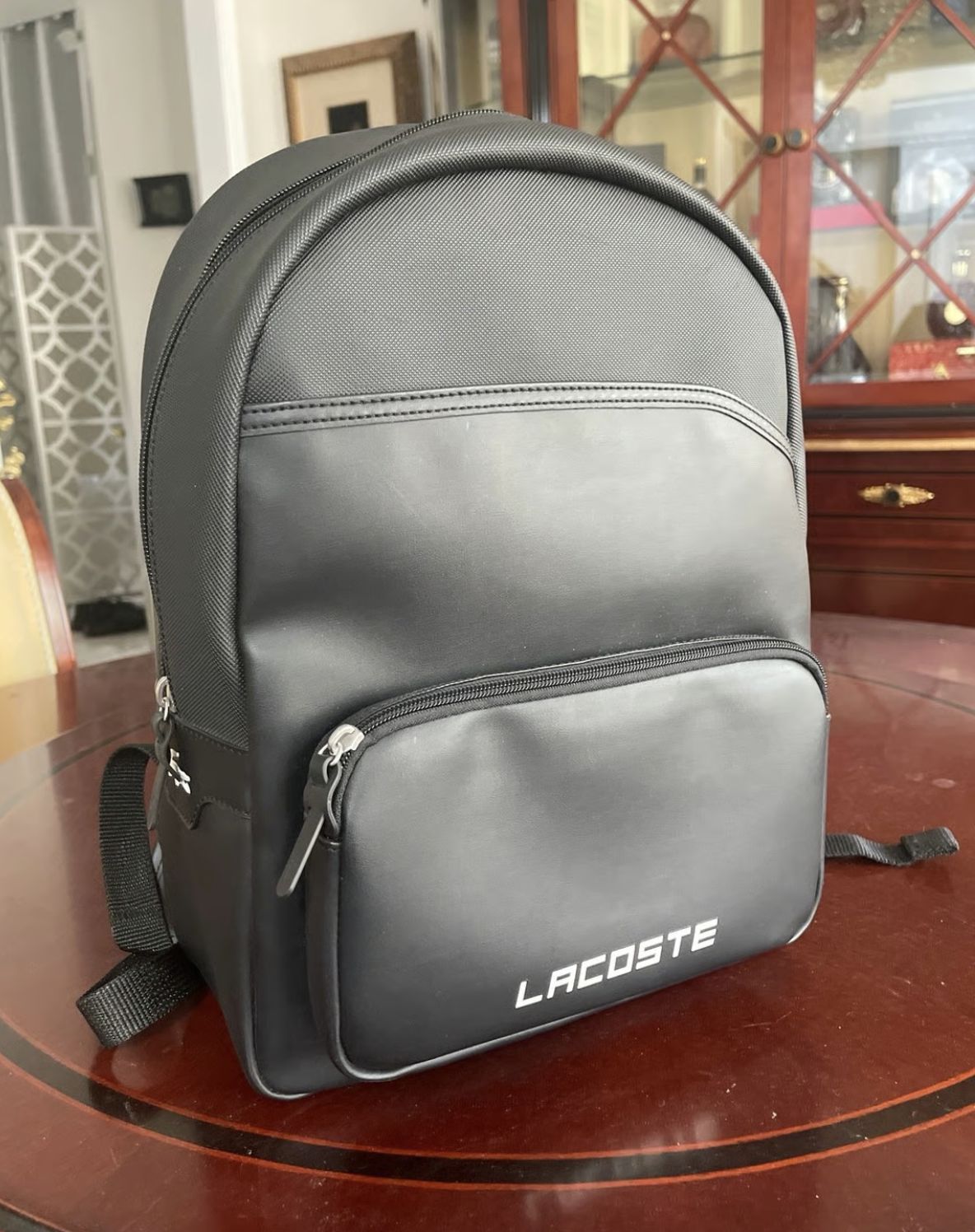 ORIG & IMPORTED LACOSTE Men's Ultimum Logo Petit Piqué Backpack Large Bag
