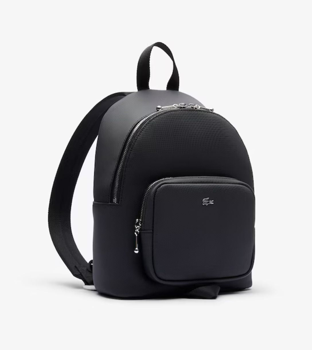 ORIG & IMPORTED LACOSTE Women's Daily City Medium Black Backpack Bag