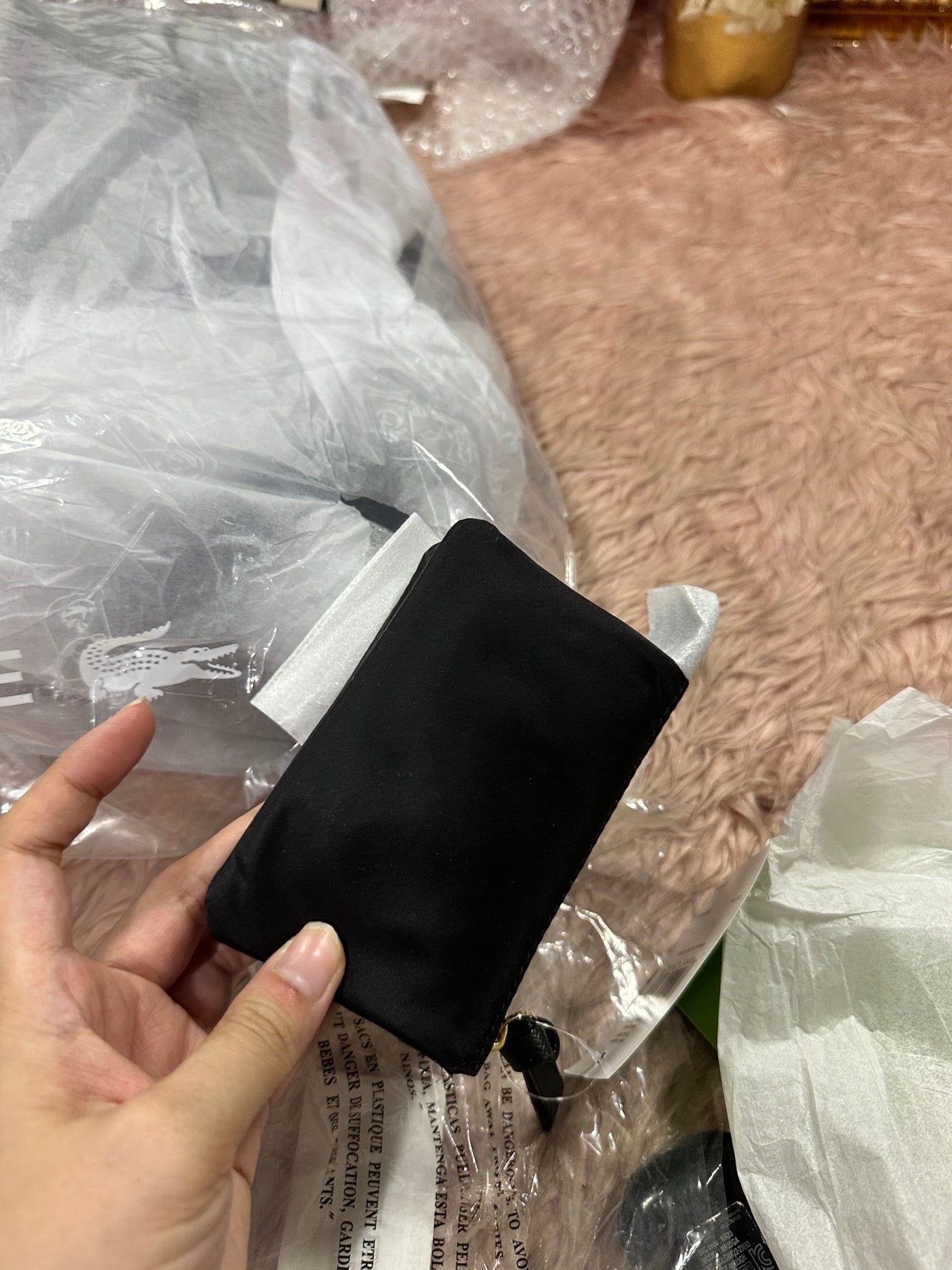 ORIG & IMPORTED KATE SPADE KS Wilson Road Mini Natasha Small Nylon Wallet Black
