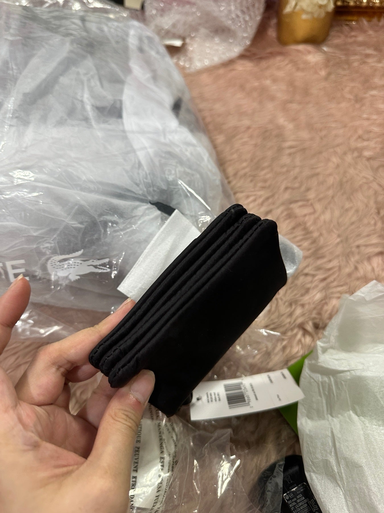 ORIG & IMPORTED KATE SPADE KS Wilson Road Mini Natasha Small Nylon Wallet Black