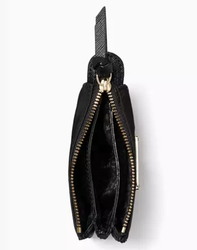 ORIG & IMPORTED KATE SPADE KS Wilson Road Mini Natasha Small Nylon Wallet Black