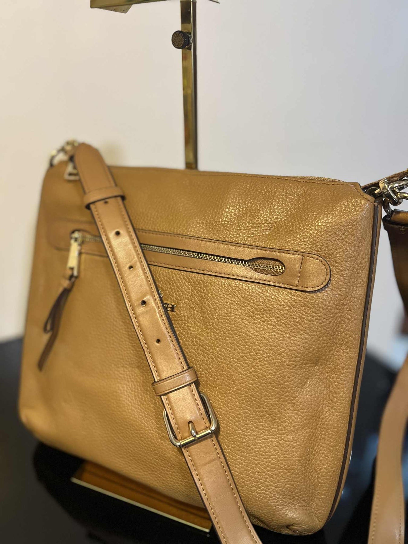 ORIG Preloved Coach Mae File Crossbody Medium Brown Bag