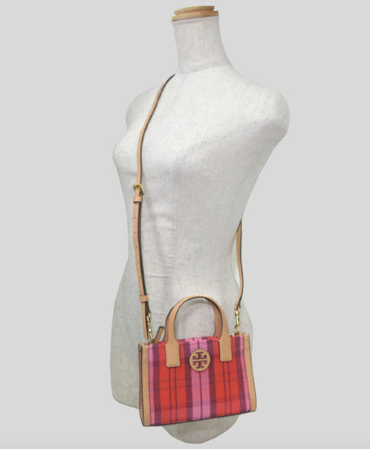 ORIG Preloved Tory Burch Nylon Mesh Mini Tote Pink Bag