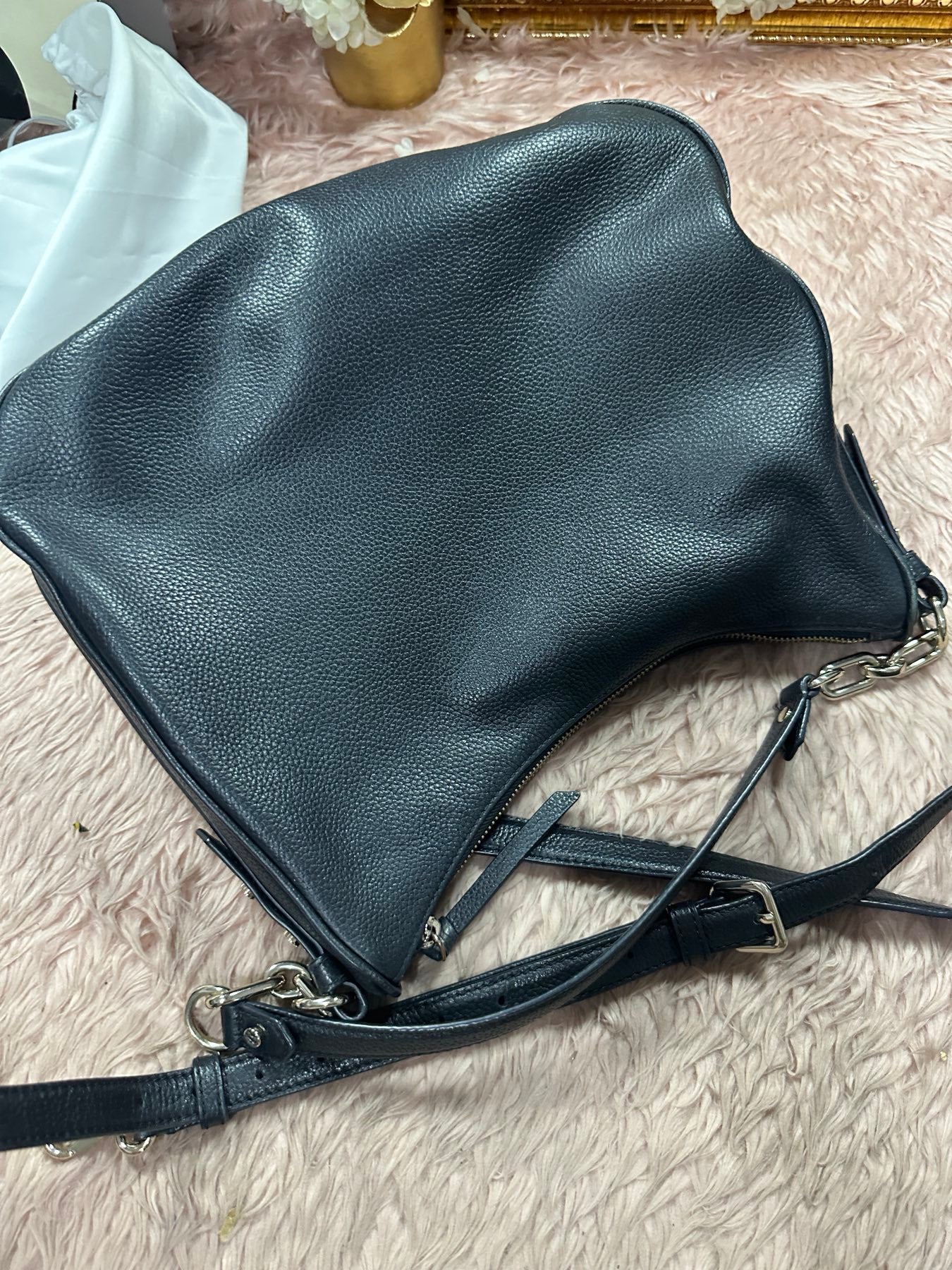 ORIG Preloved KATE SPADE KS Mulberry Street Vivian Shoulder Large Black Bag
