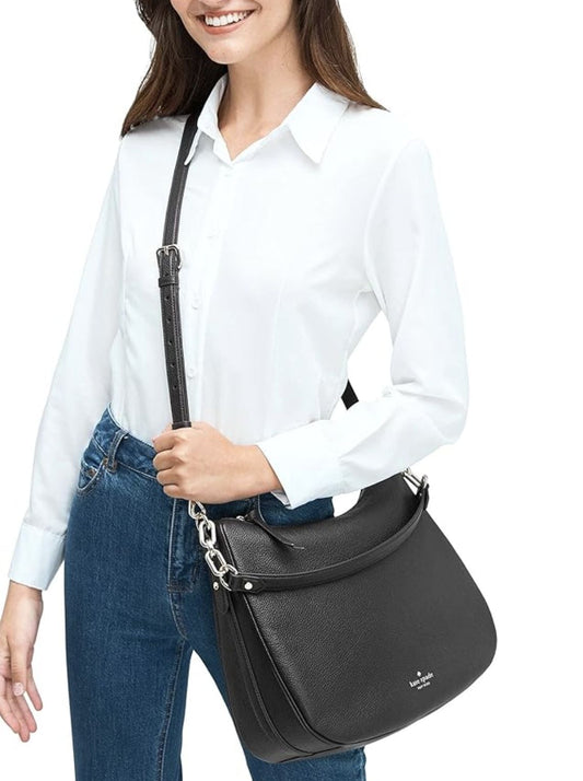 ORIG Preloved KATE SPADE KS Mulberry Street Vivian Shoulder Large Black Bag