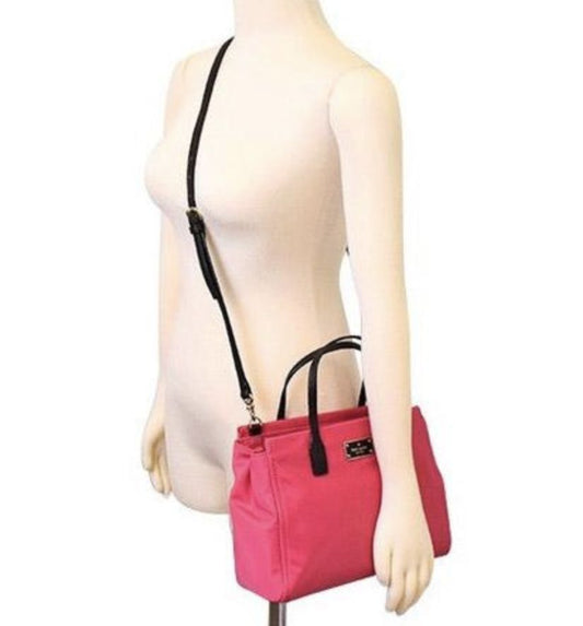 ORIG Preloved KATE SPADE KS blake avenue small nylon tote bag red
