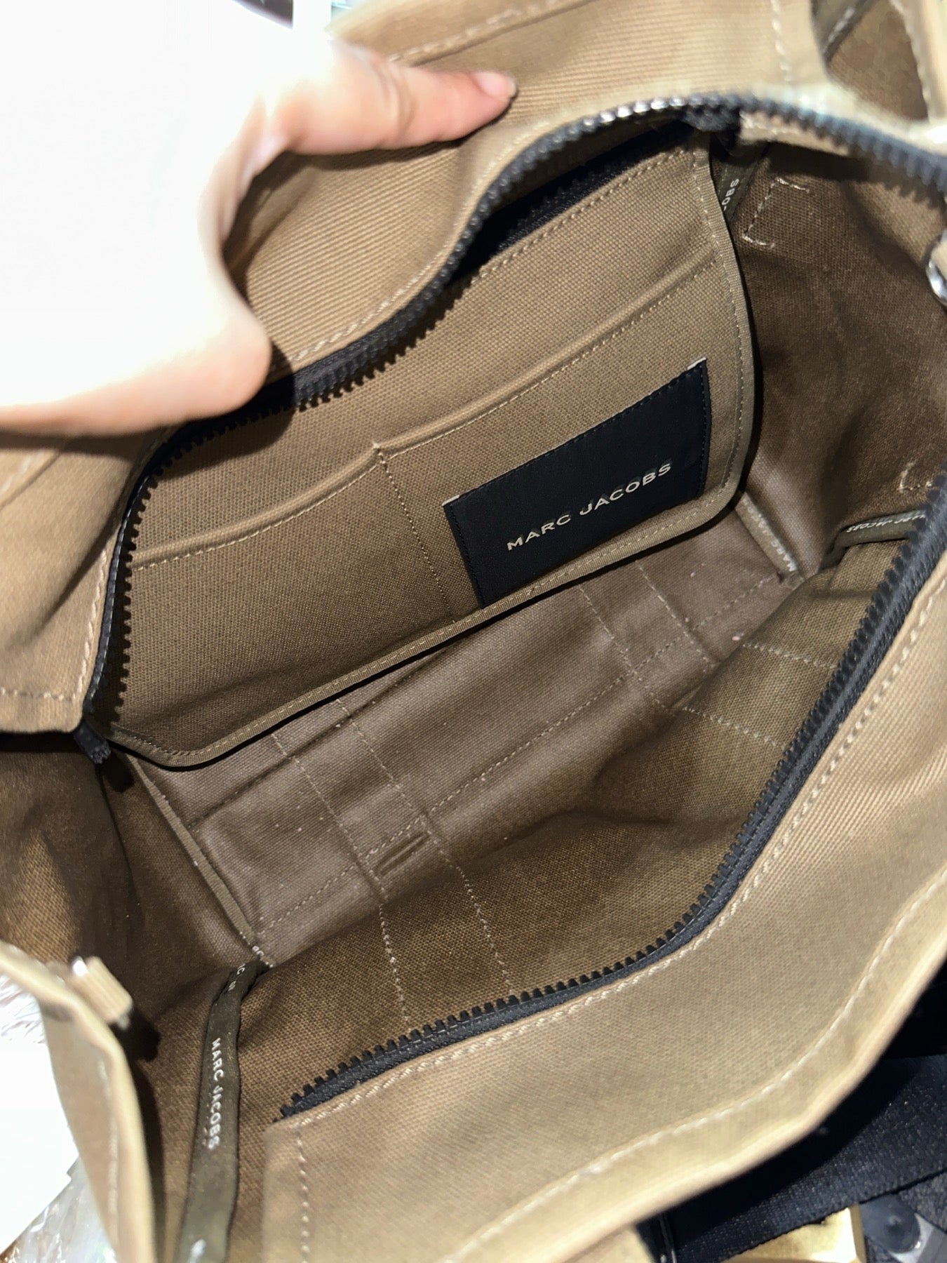 ORIG Preloved Marc Jacobs MJ The Tote Bag Medium Green Bag