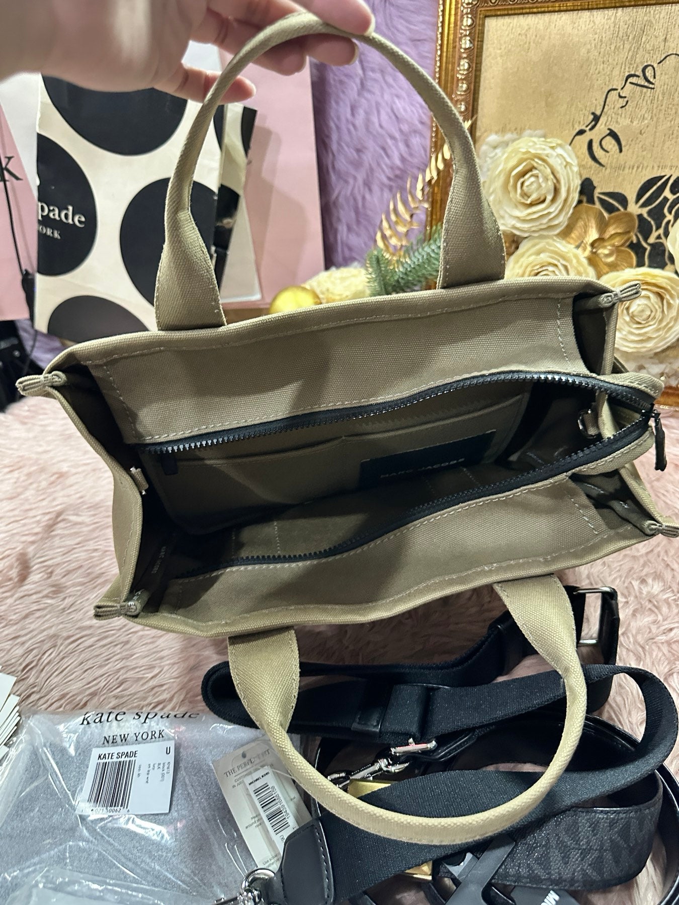ORIG Preloved Marc Jacobs MJ The Tote Bag Medium Green Bag