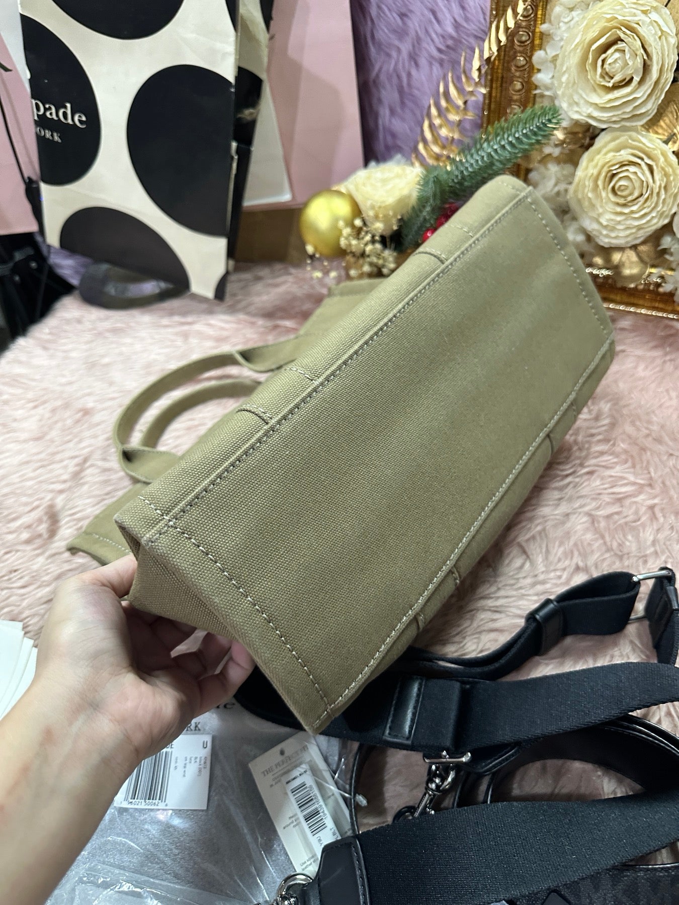 ORIG Preloved Marc Jacobs MJ The Tote Bag Medium Green Bag