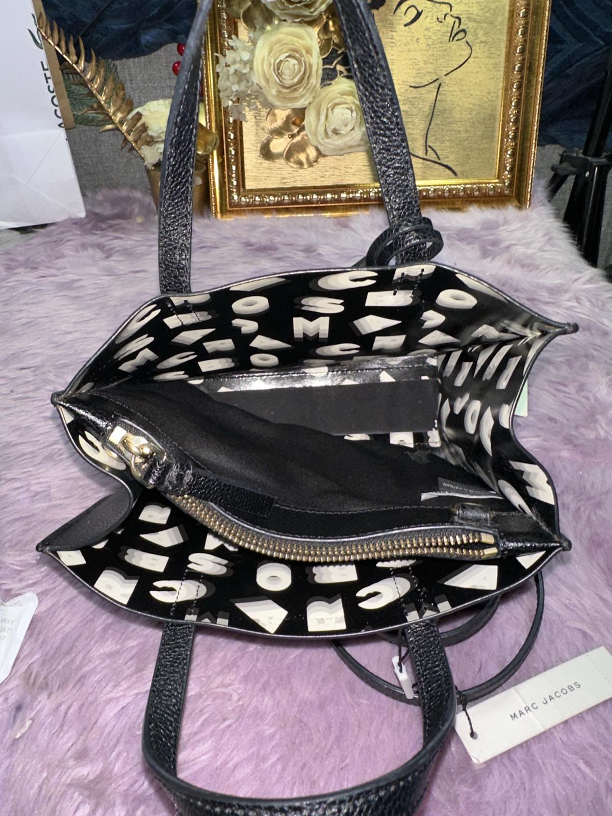 ORIG Preloved Marc Jacobs MJ Mini Grind Tote Bag in Black