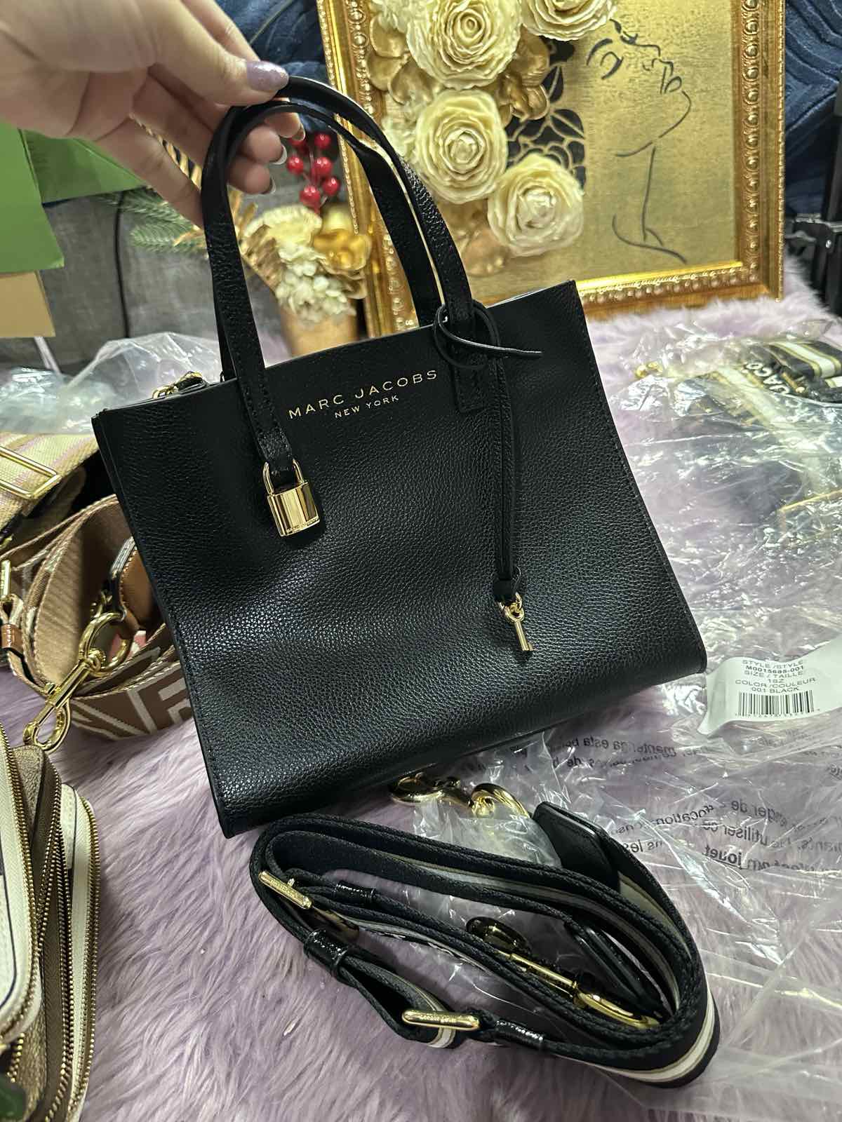 ORIG & IMPORTED Marc Jacobs MJ Mini Grind Tote Bag in Black