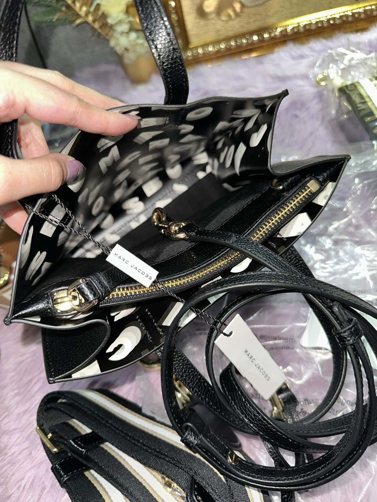 ORIG & IMPORTED Marc Jacobs MJ Mini Grind Tote Bag in Black