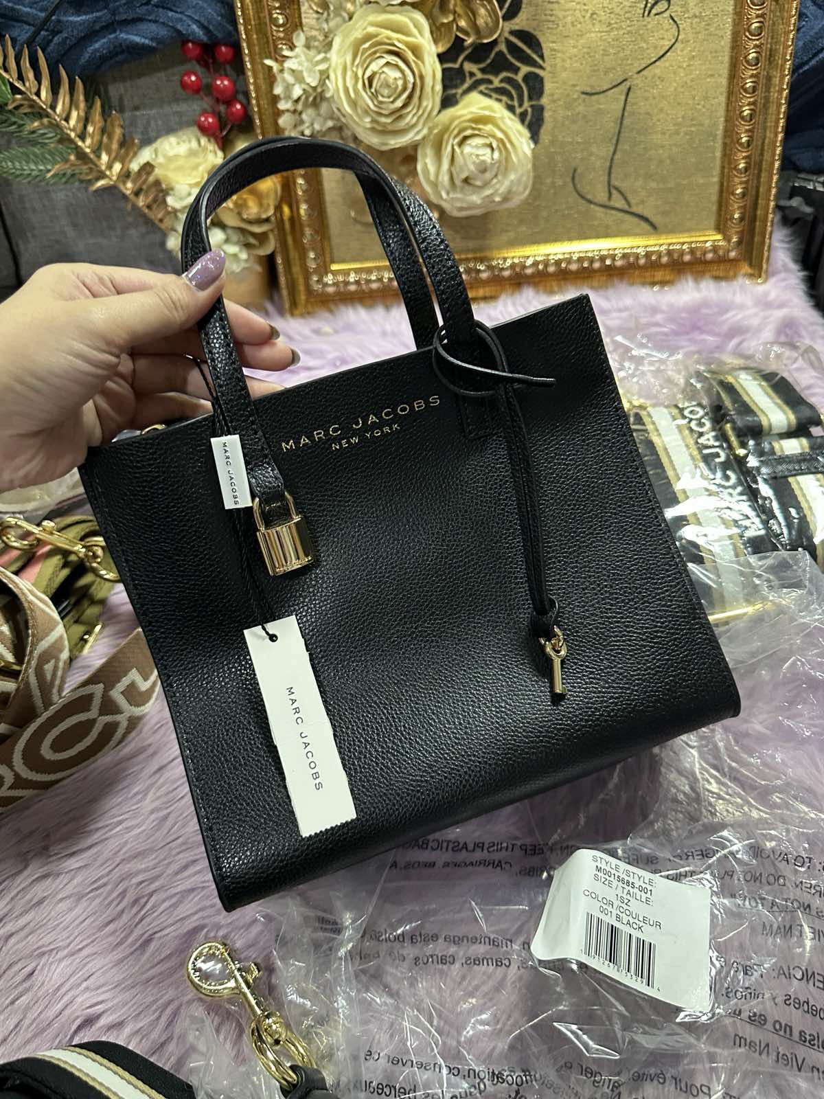 ORIG & IMPORTED Marc Jacobs MJ Mini Grind Tote Bag in Black