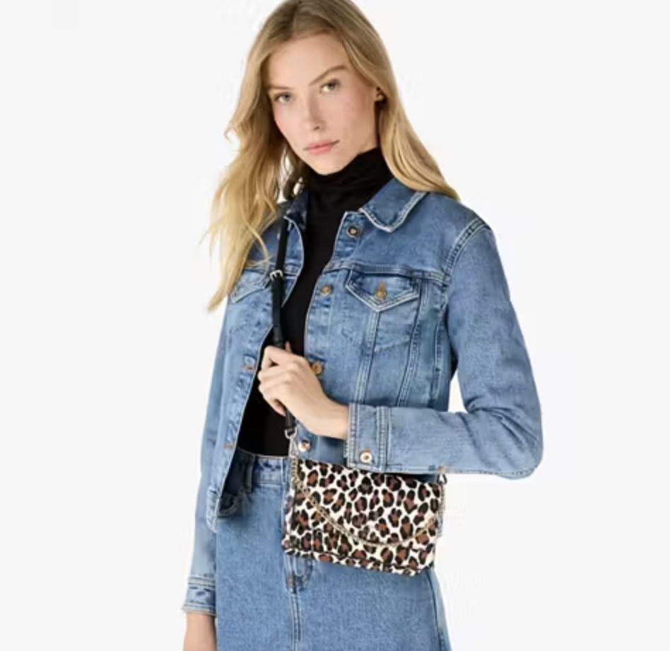 ORIG Preloved Kate Spade  Madison Spotted Leopard Willow Mini Flap Crossbody Bag