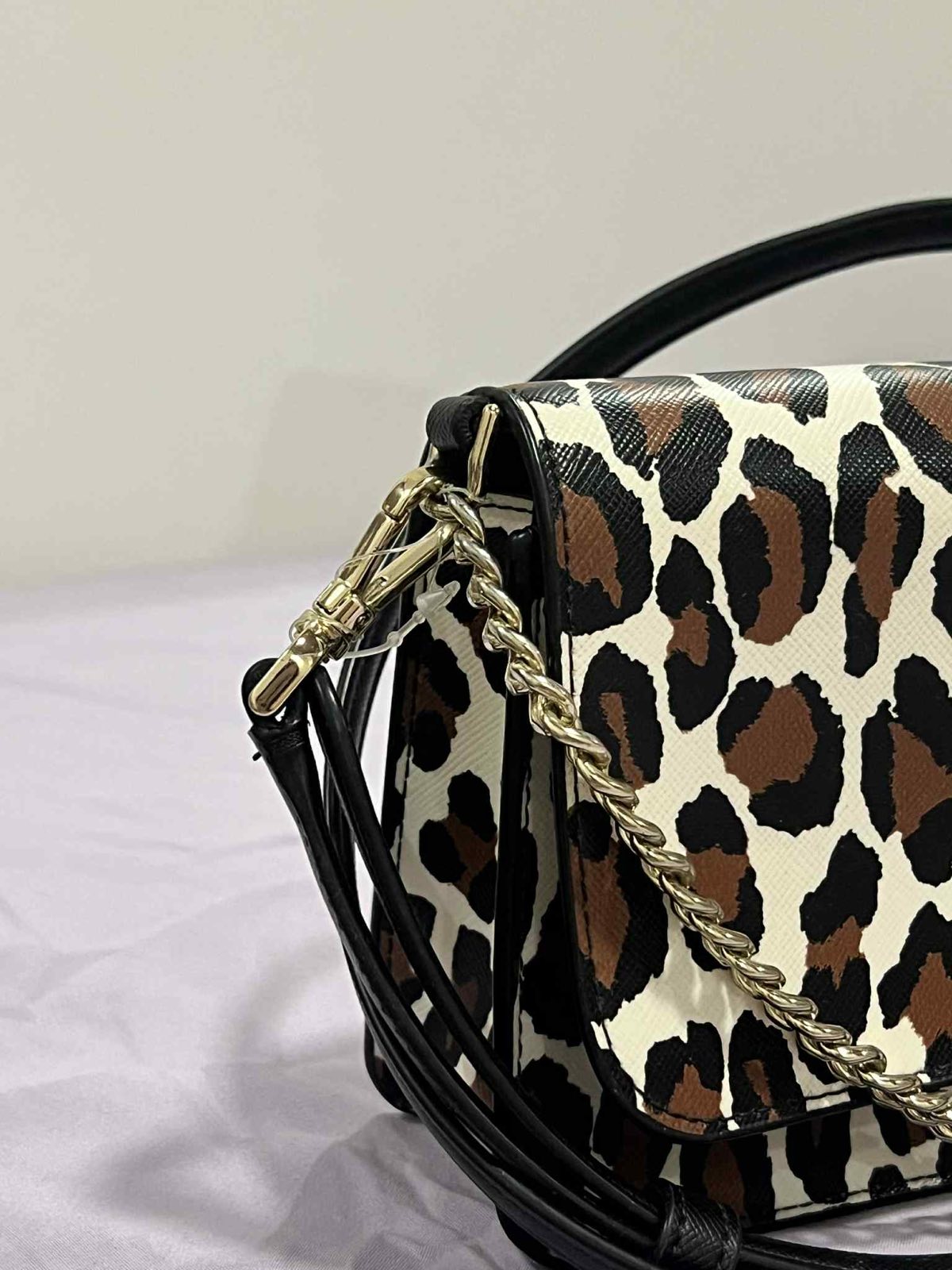 ORIG Preloved Kate Spade  Madison Spotted Leopard Willow Mini Flap Crossbody Bag