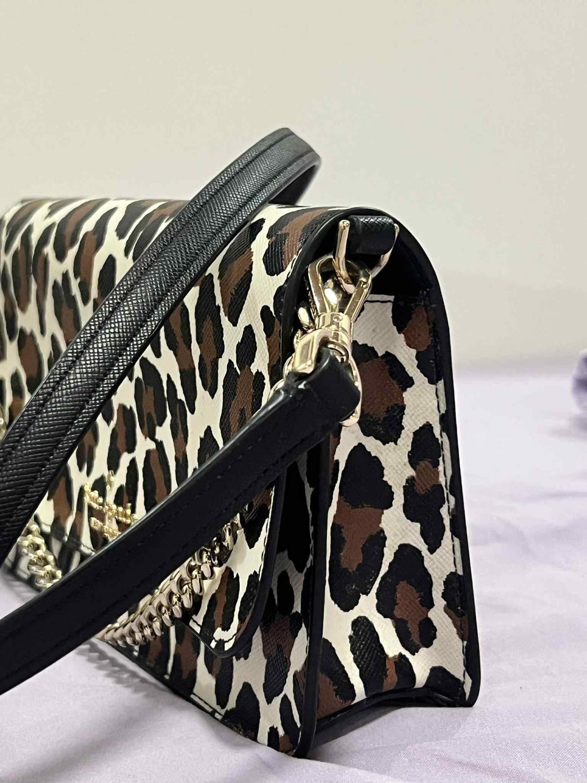 ORIG Preloved Kate Spade  Madison Spotted Leopard Willow Mini Flap Crossbody Bag