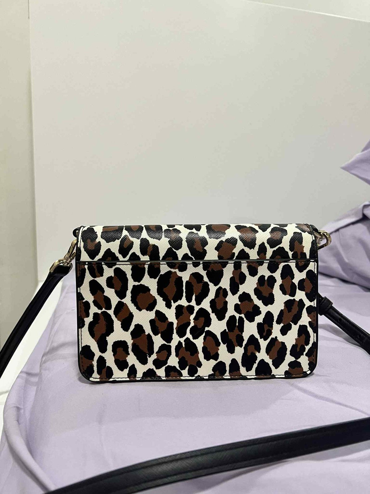 ORIG Preloved Kate Spade  Madison Spotted Leopard Willow Mini Flap Crossbody Bag