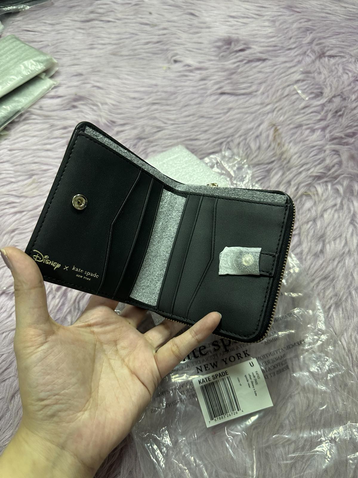 ORIG & IMPORTED Kate Spade Disney Minnie Mouse Zip Around White Wallet