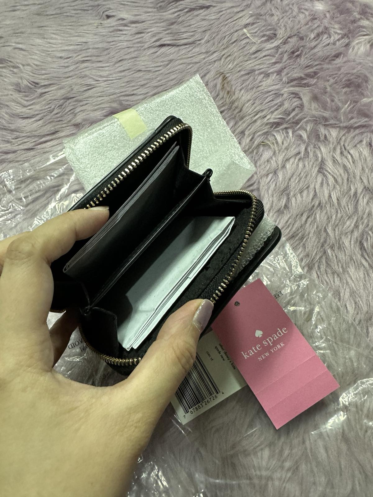 ORIG & IMPORTED Kate Spade Disney Minnie Mouse Zip Around White Wallet