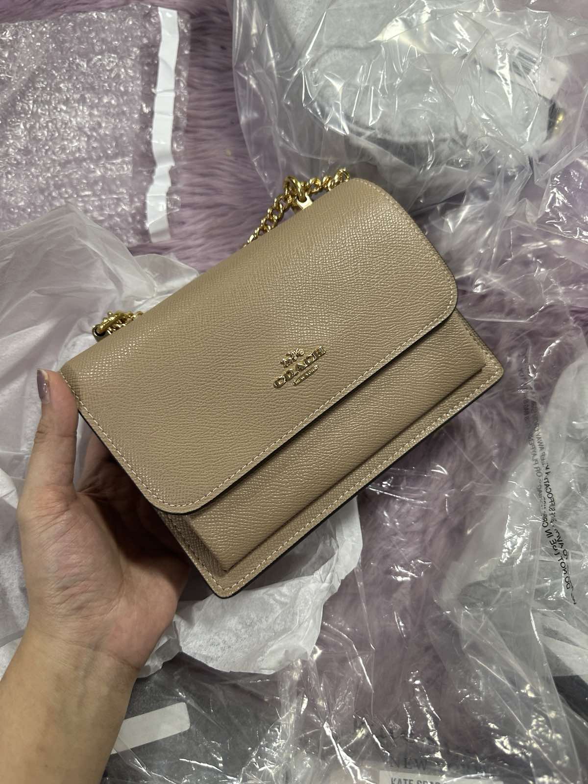 ORIG & IMPORTED Coach Mini Klare Crossbody Small Bag in Taupe Brown