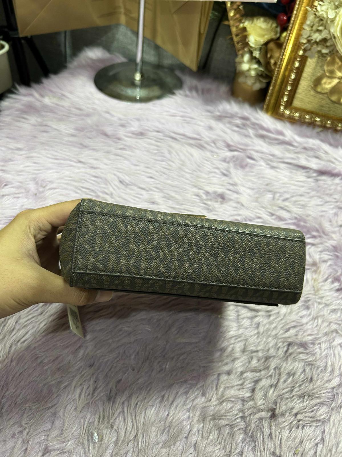 ORIG & IMPORTED Michael Kors MK Lita Crossbody Bag Pink/Brown Small Bag