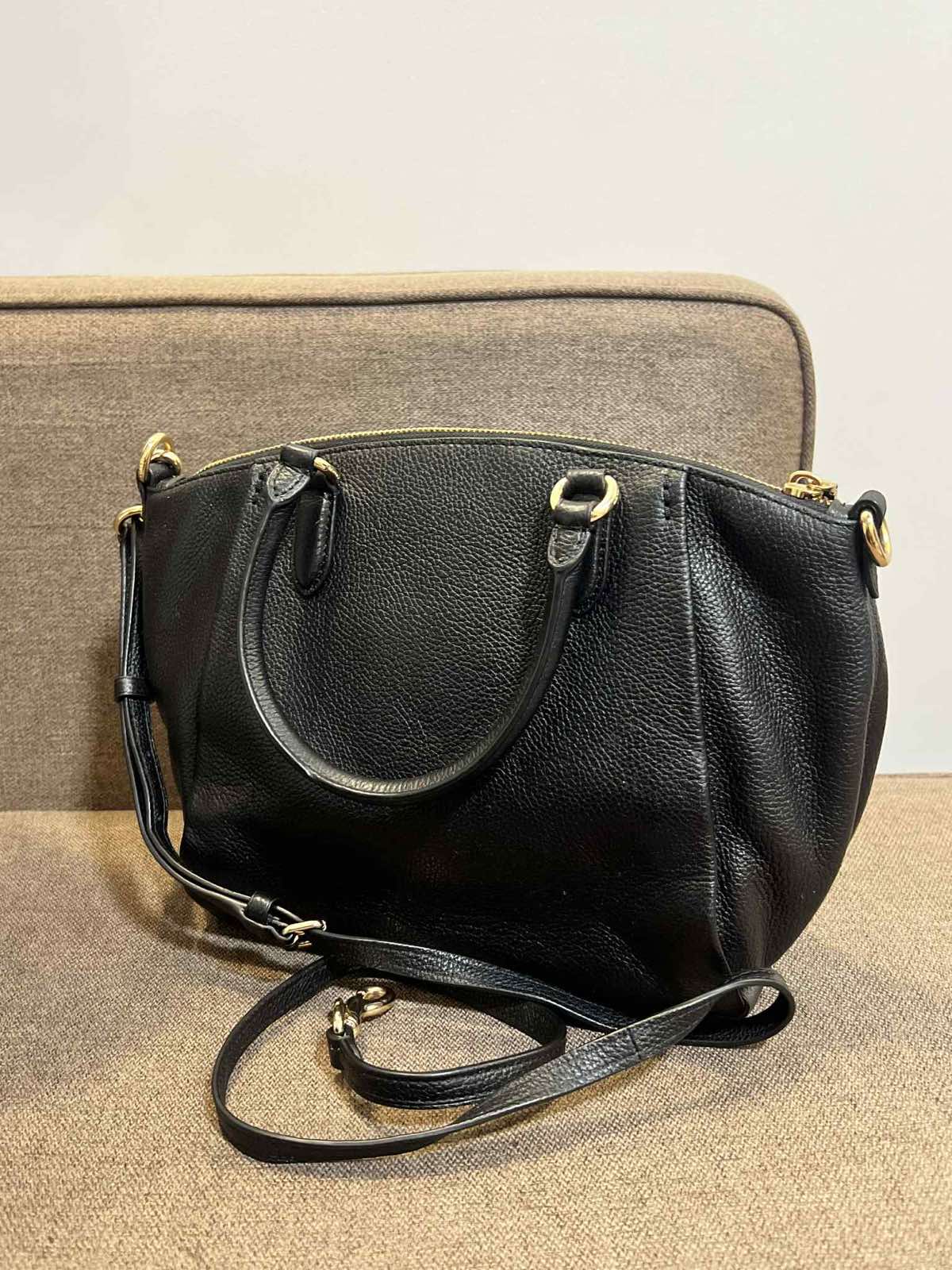 ORIG Preloved RARE Coach Elise Satchel Black Bag