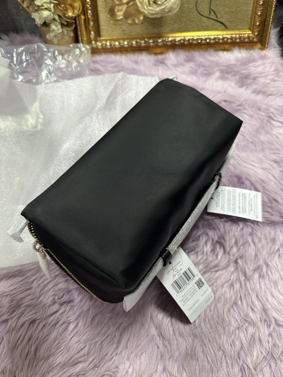 ORIG & IMPORTED Kate Spade KS Carter Nylon Travel Cosmetic Nylon Pouch