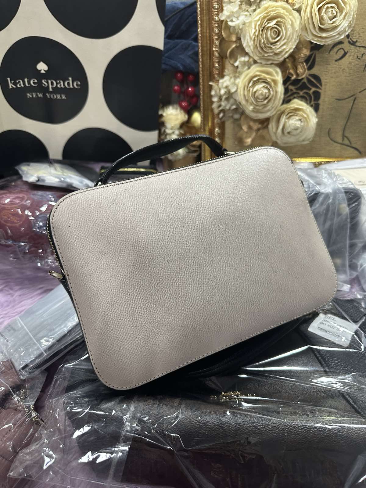 ORIG Preloved Kate Spade KS Cameron Street Large Juliet Crossbody Beige Bag