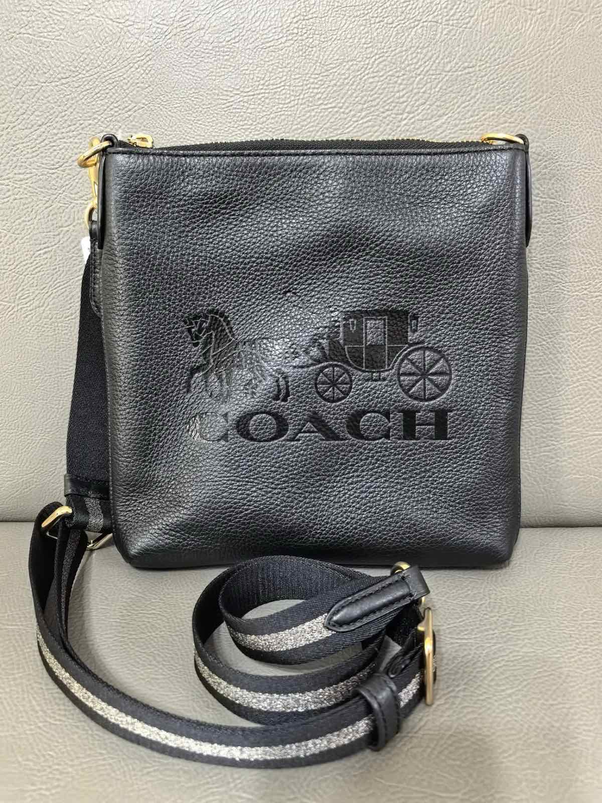 ORIG & IMPORTED Coach Jes Slim Crossbody Bag With Horse And Carriage Black