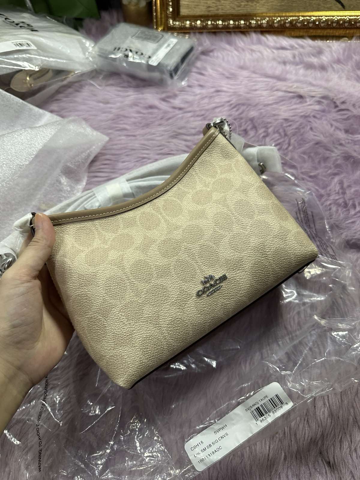 ORIG & IMPORTED Coach Laurel Small Shoulder Bag In Signature Canvas