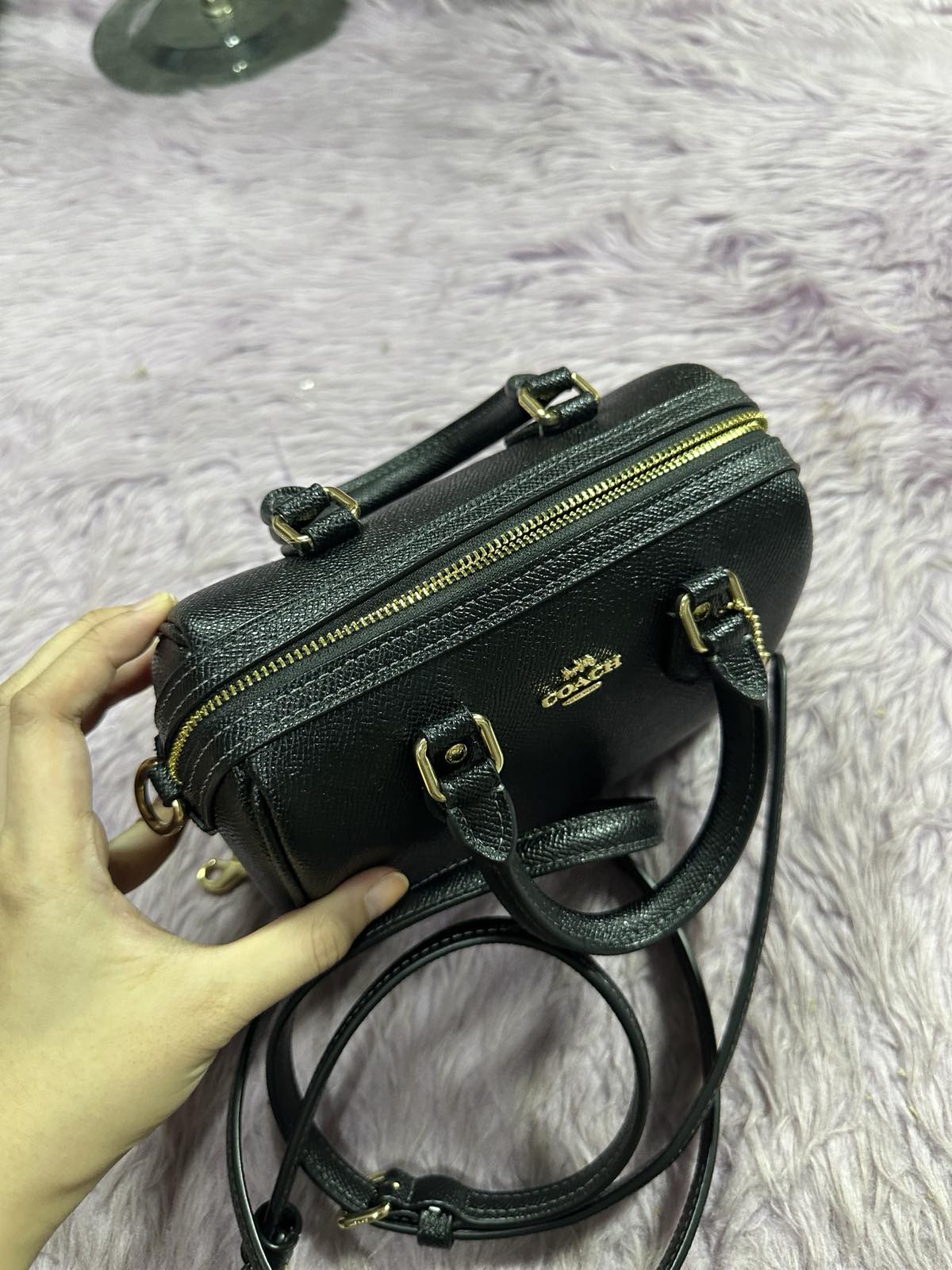 ORIG Preloved Coach Mini Rowan Crossbody Bag Black