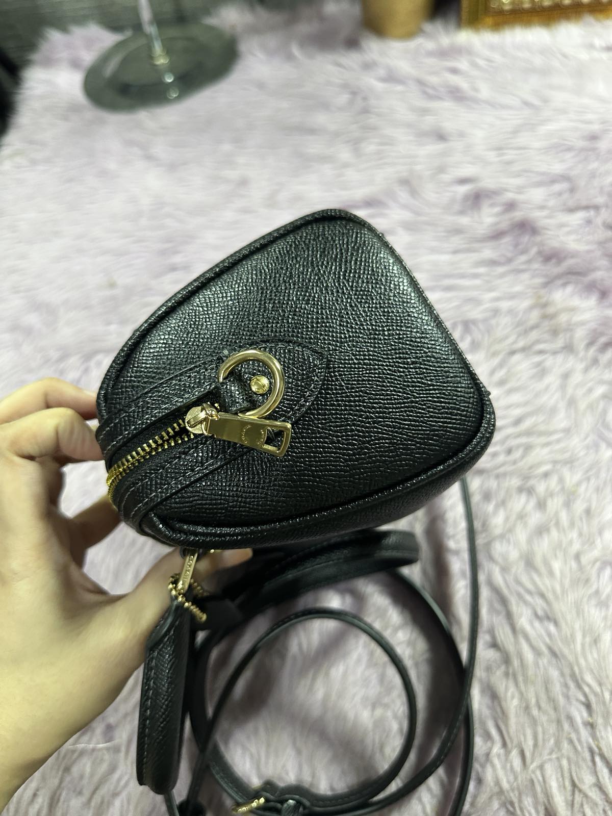 ORIG Preloved Coach Mini Rowan Crossbody Bag Black