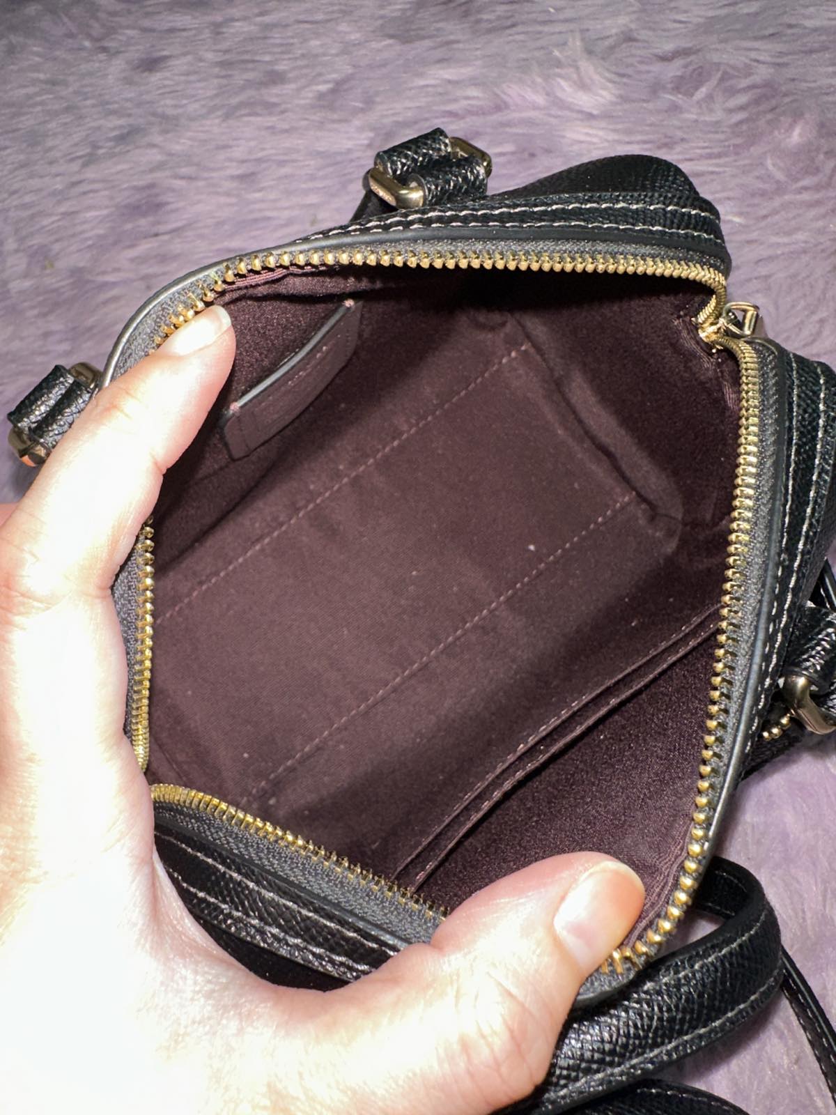 ORIG Preloved Coach Mini Rowan Crossbody Bag Black