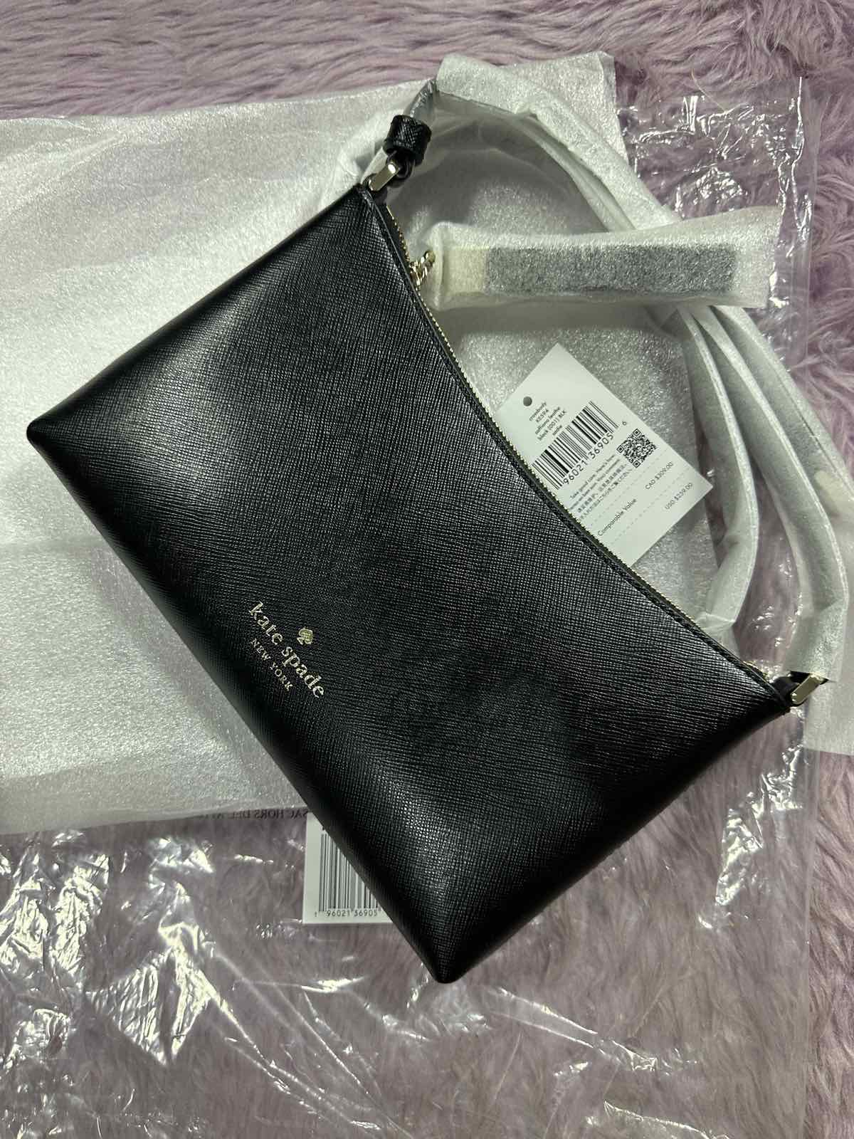 ORIG & IMPORTED KateSpade KS Sadie Saffiano Crossbody Small Bag Black