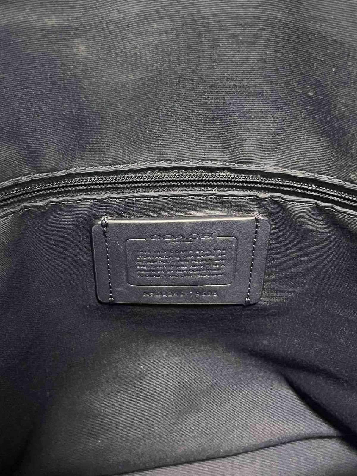 ORIG Preloved Coach Gallery Tote Navy Blue Bag