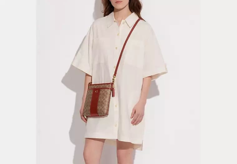 ORIG & IMPORTED COACH Kitt Messenger Crossbody Bag In Colorblock Signature Canvas