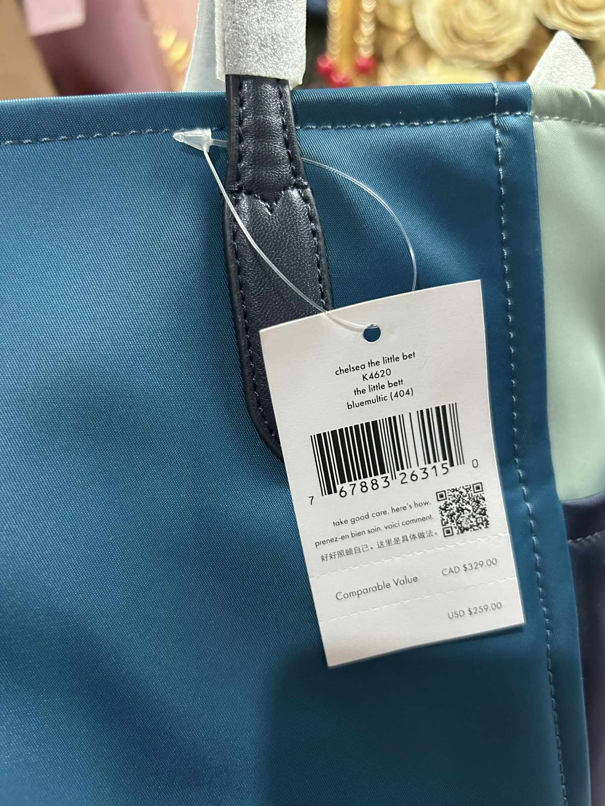 ORIG & IMPORTED KateSpade KS Chelsea Medium Satchel Nylon Bag in Blue