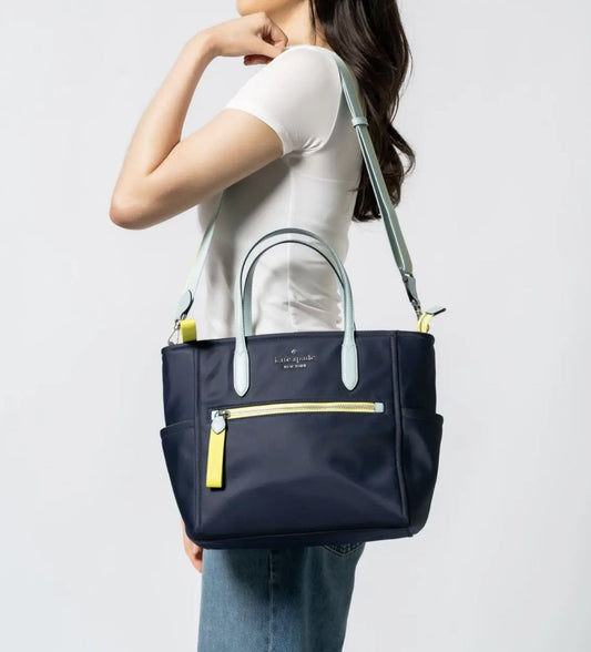 ORIG & IMPORTED KateSpade KS Chelsea Medium Satchel Nylon Bag in Blue