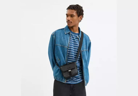 ORIG & IMPORTED COACH Racer Crossbody Bag In Signature Canvas