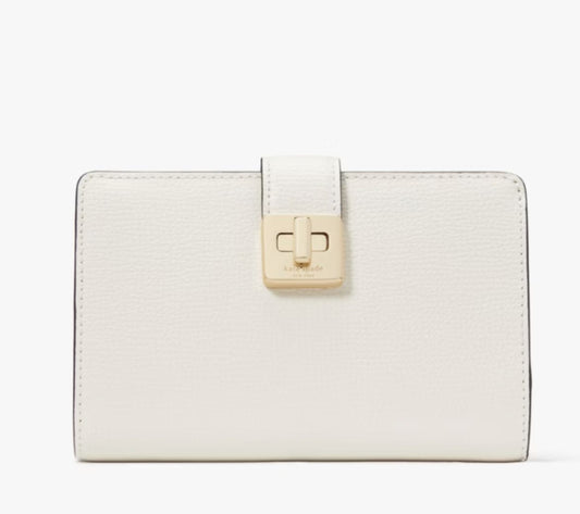 ORIG & IMPORTED Kate Spade KS Phoebe Medium White Bifold Wallet