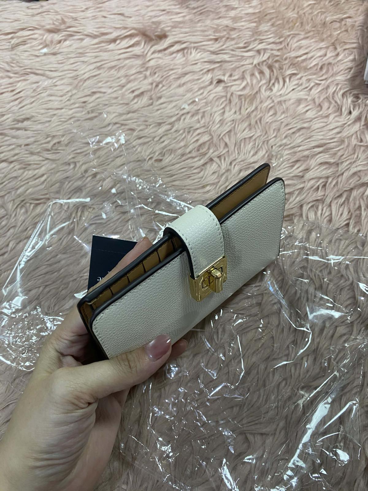 ORIG & IMPORTED Kate Spade KS Phoebe Medium White Bifold Wallet