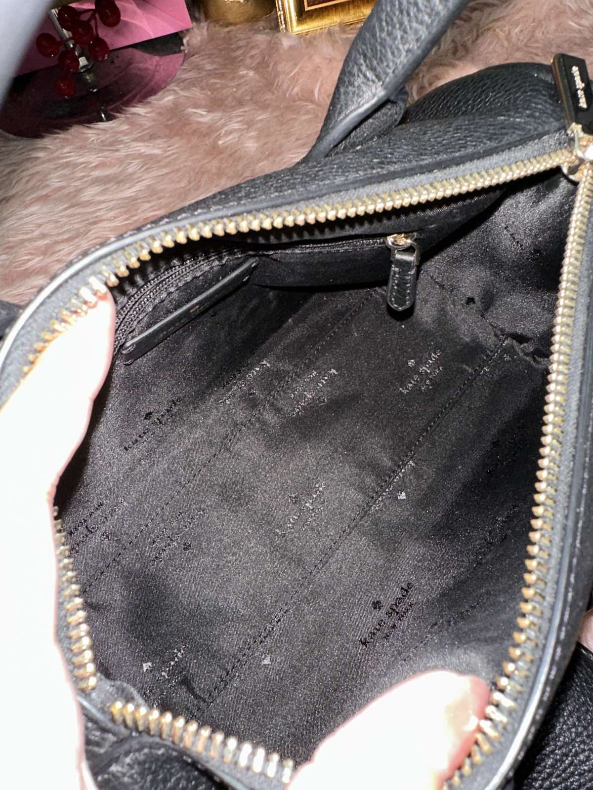 ORIG Preloved Kate Spade KS Rosie Small Duffle Crossbody Black Bag with Wallet