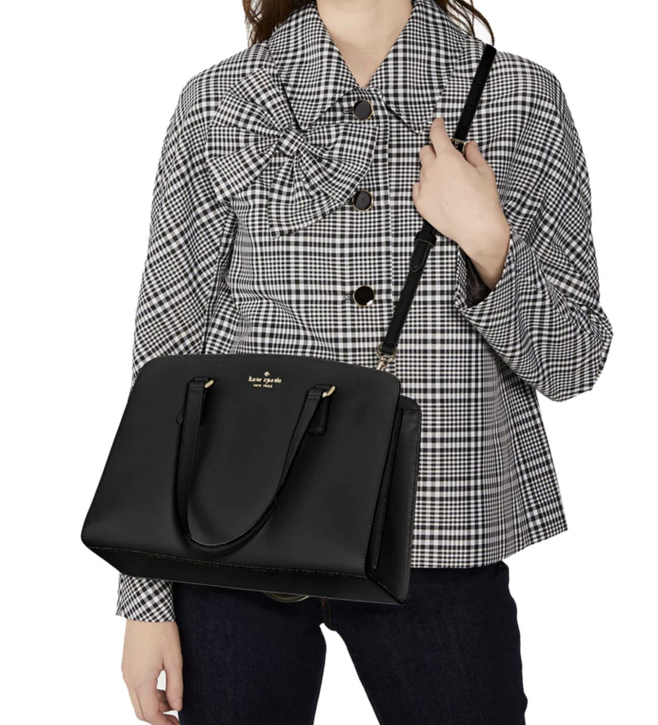 ORIG & IMPORTED Kate Spade KS Perry Medium Satchel Black Bag