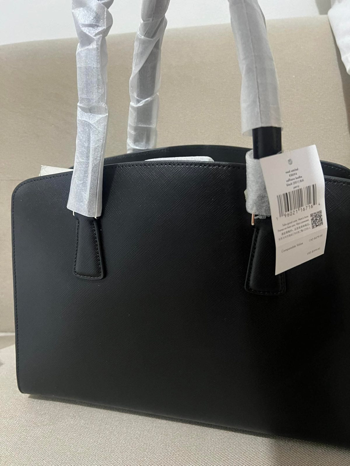 ORIG & IMPORTED Kate Spade KS Perry Medium Satchel Black Bag