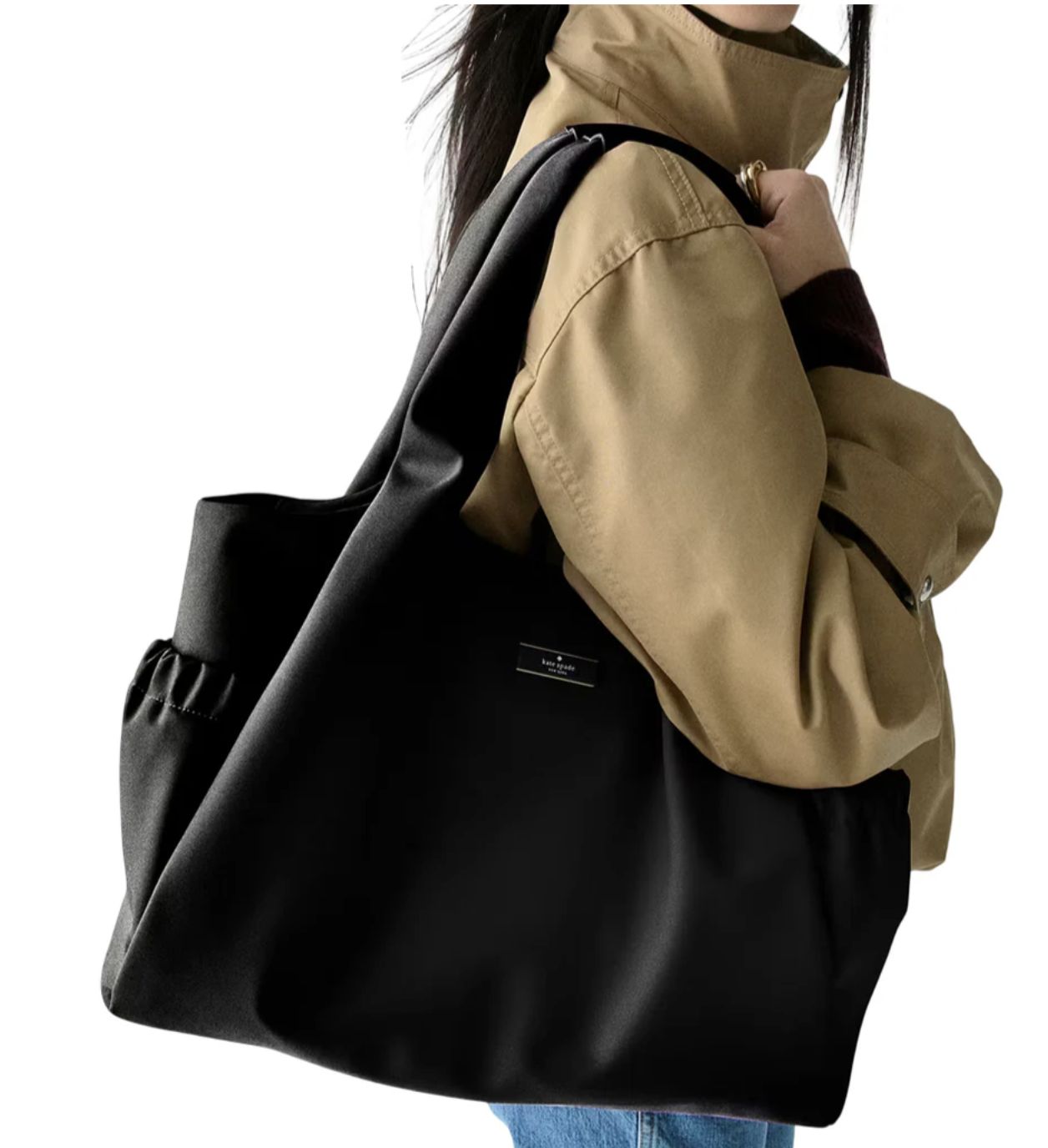 ORIG & IMPORTED Kate Spade KS Carter Nylon Large Baby Bag Black